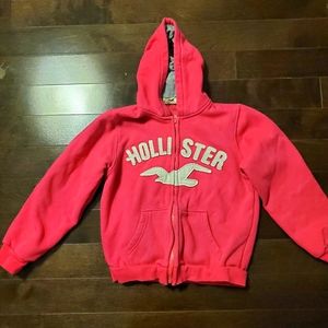 Hollister pink hoodie for kids